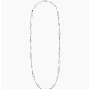 Kendra Scott Claret Silver Long Necklace in Lilac Mix